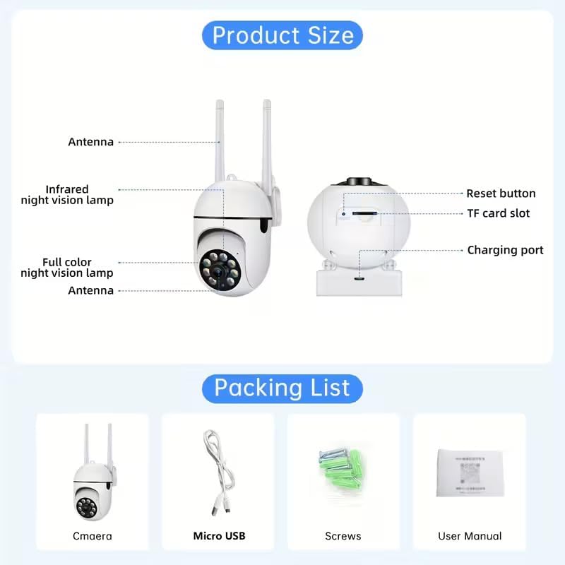 3MP PTZ WiFi Camera