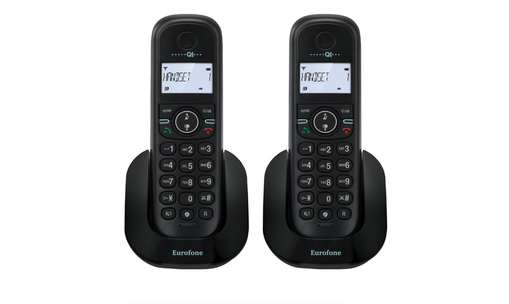 Eurofone Cordless Telephone: Two Handsets