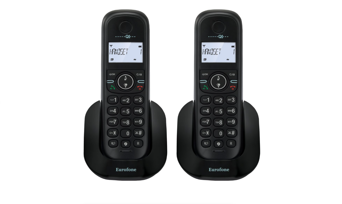 Eurofone Cordless Telephone: Two Handsets