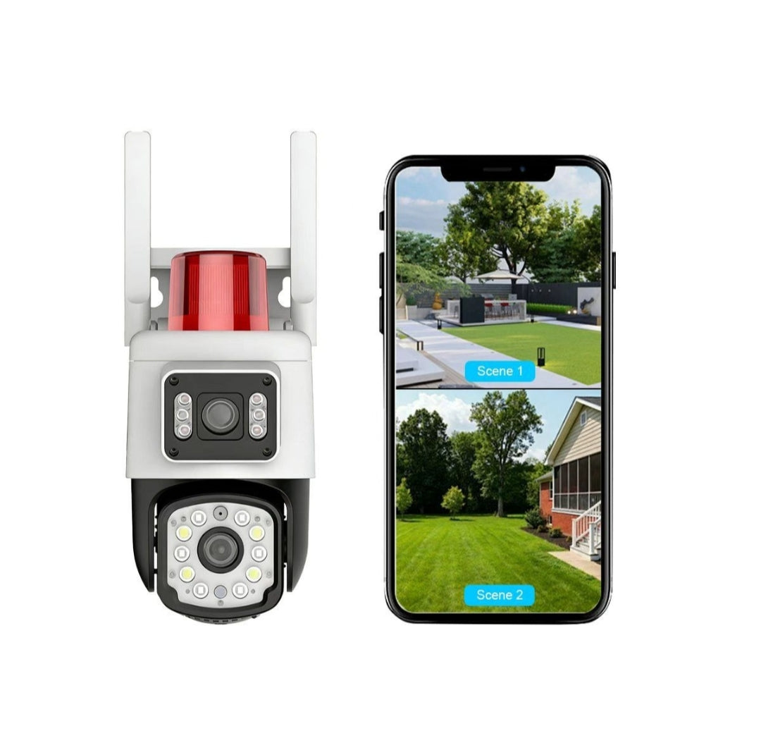 Dual Lense WiFi Camera with AI Alarm