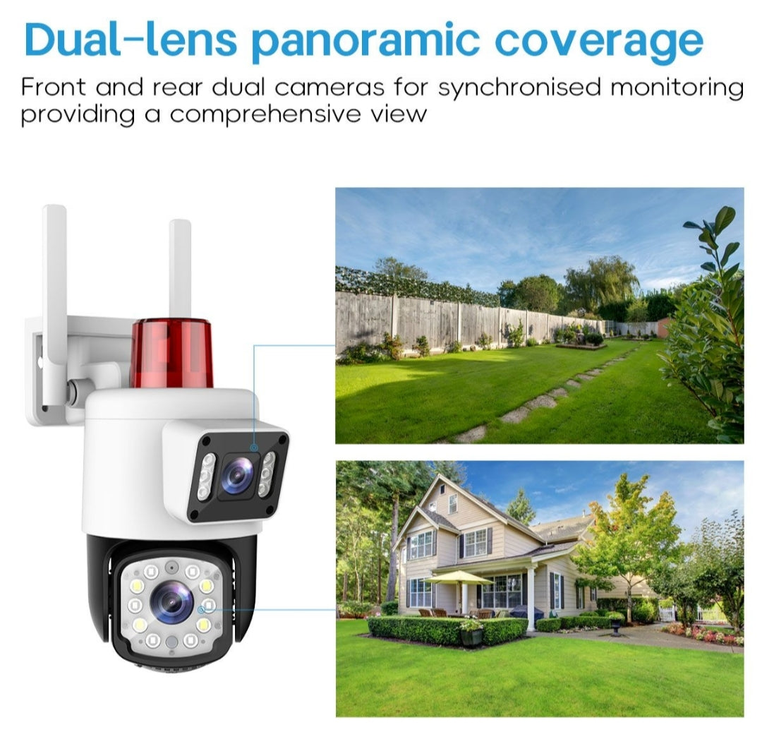 Dual Lense WiFi Camera with AI Alarm