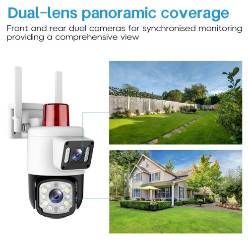 Dual Lense WiFi Camera with AI Alarm